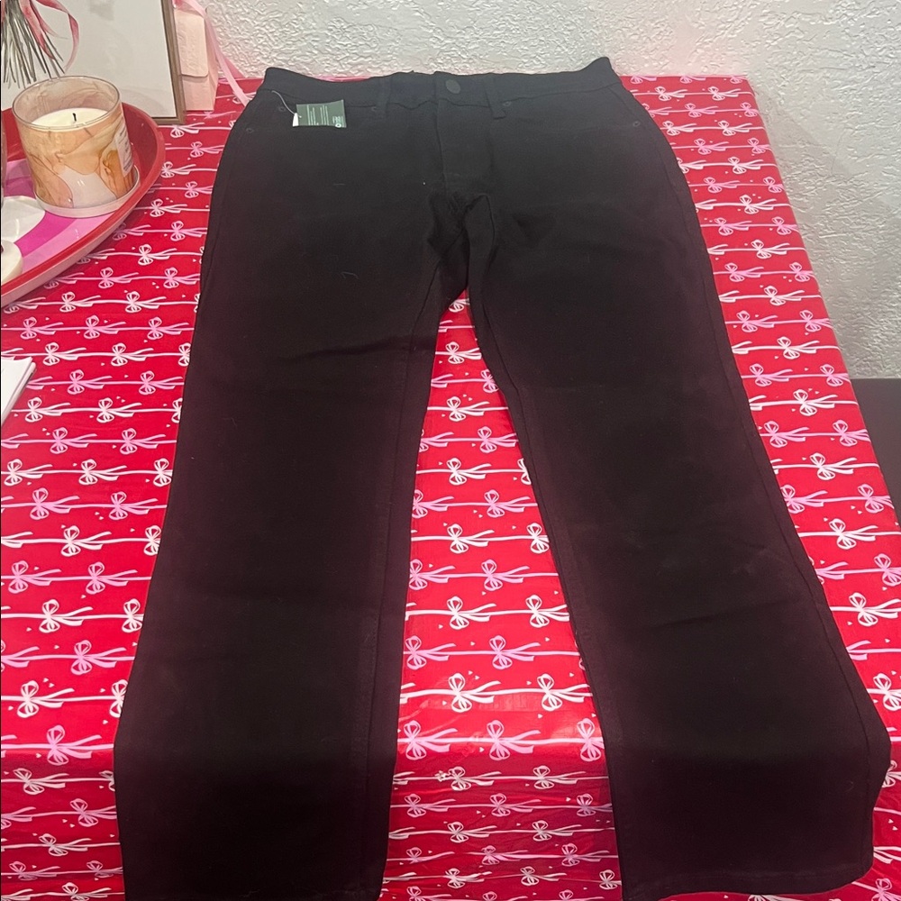 RSQ Black Slim Straight-Leg Pants